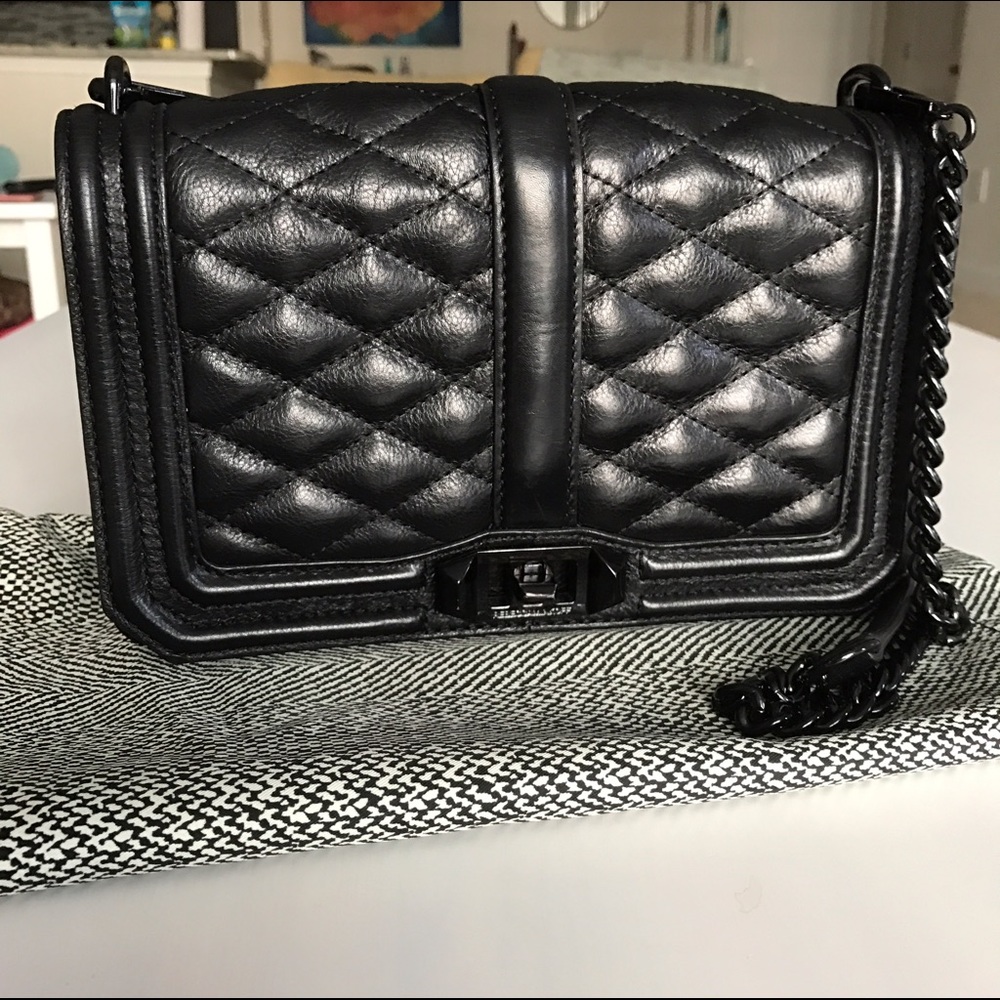 Rebecca Minkoff Love Quilted Turn-Lock Crossbody