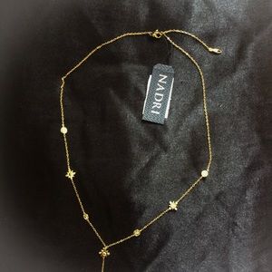 Nadri gold dangle necklace