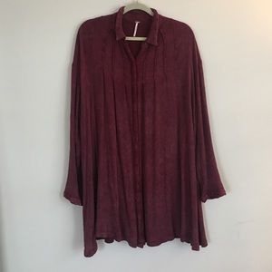 Oversized Free People Shirt Dress