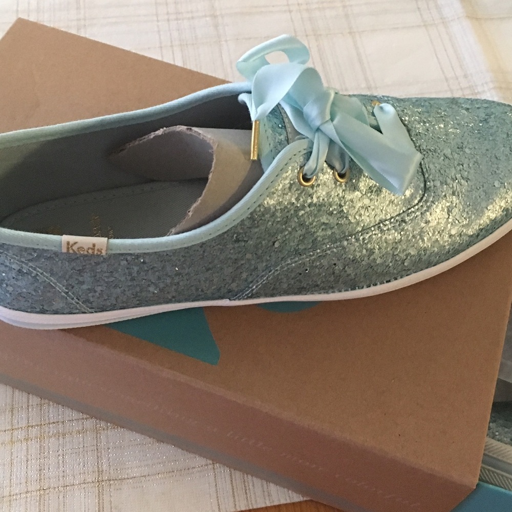BNIB Kate Spade for Keds glitter sneakers