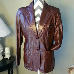 Vintage Etienne Aigner 70s Leather Jacket