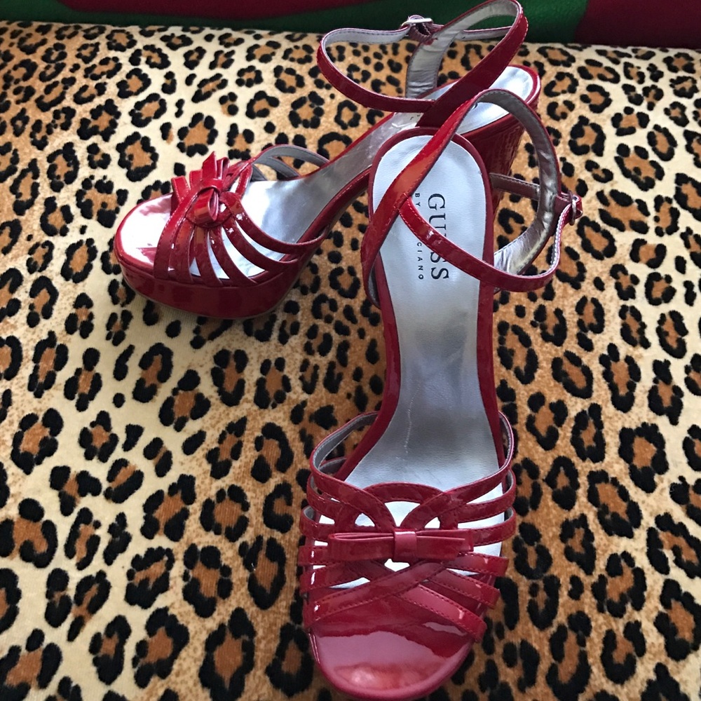 Guess Red Platforms ❤