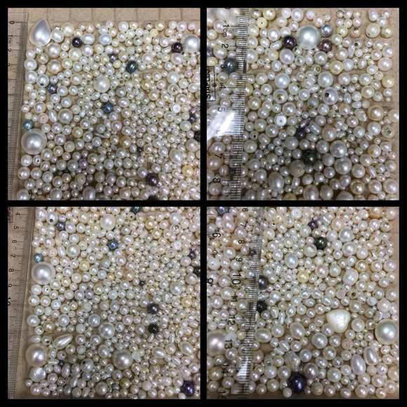 Assorted loose Pearls 3.2mm-19.6mm. Approx 700 pcs - Picture 2 of 2