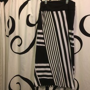 black and white dressy skirt