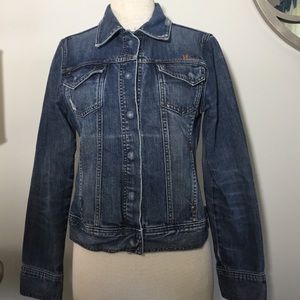 SALT distressed denim jacket size L SALT distressed denim jacket size L
