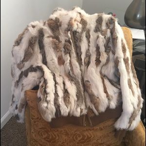 Rabbit fur jacket!