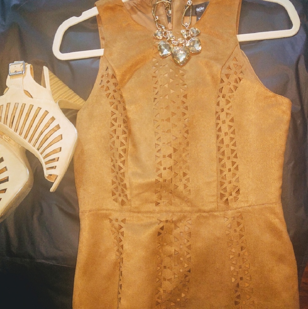 🔽 Final Price🔽{Boho chic} Faux suede dress 👗