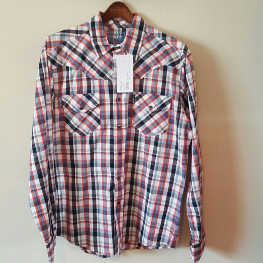 🎯SOLD🎯Cinch Pearl Snap Plaid NWT