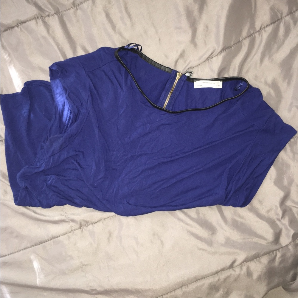 Blue Zara blouse