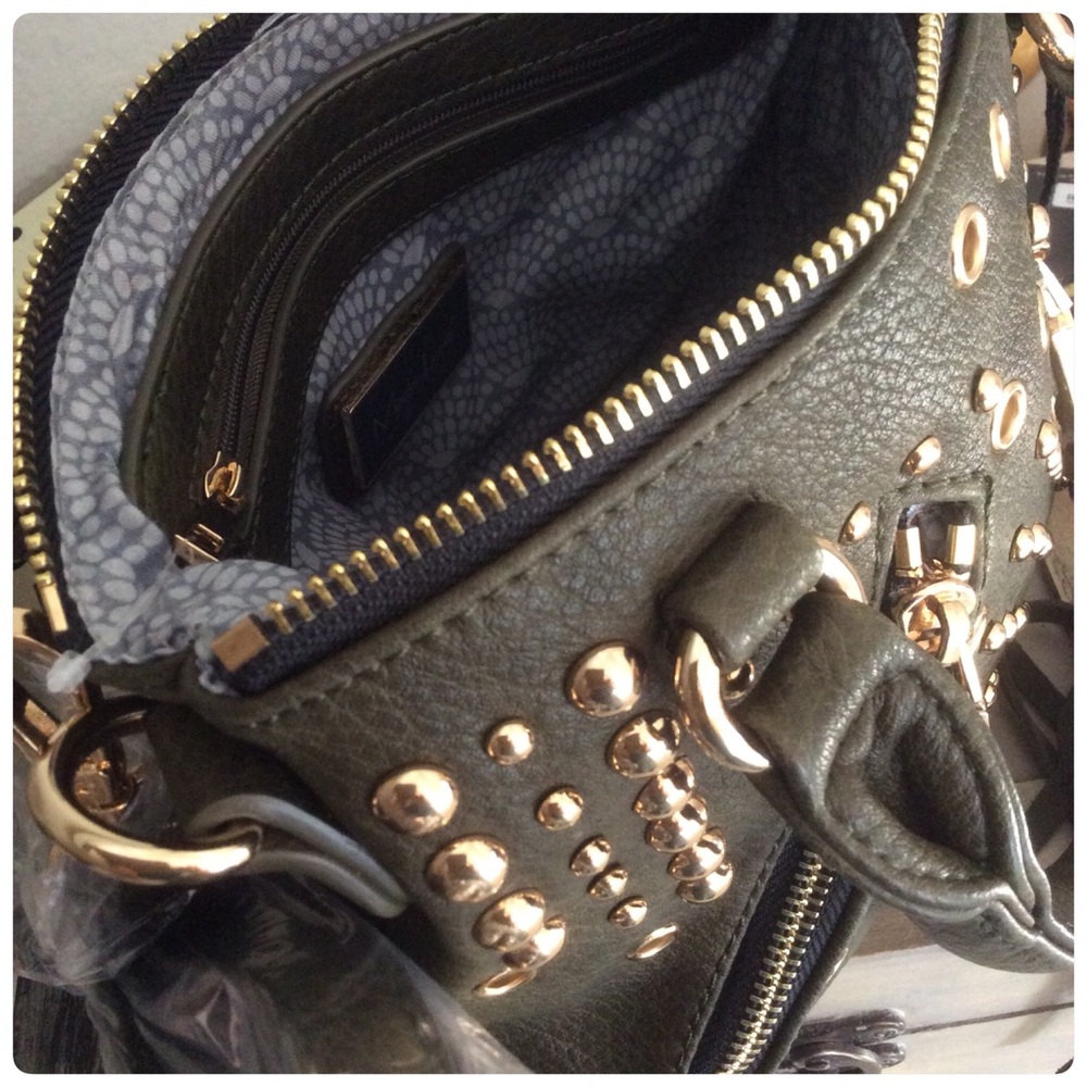 Olive Gold Stud Mini Bag - Picture 4 of 4