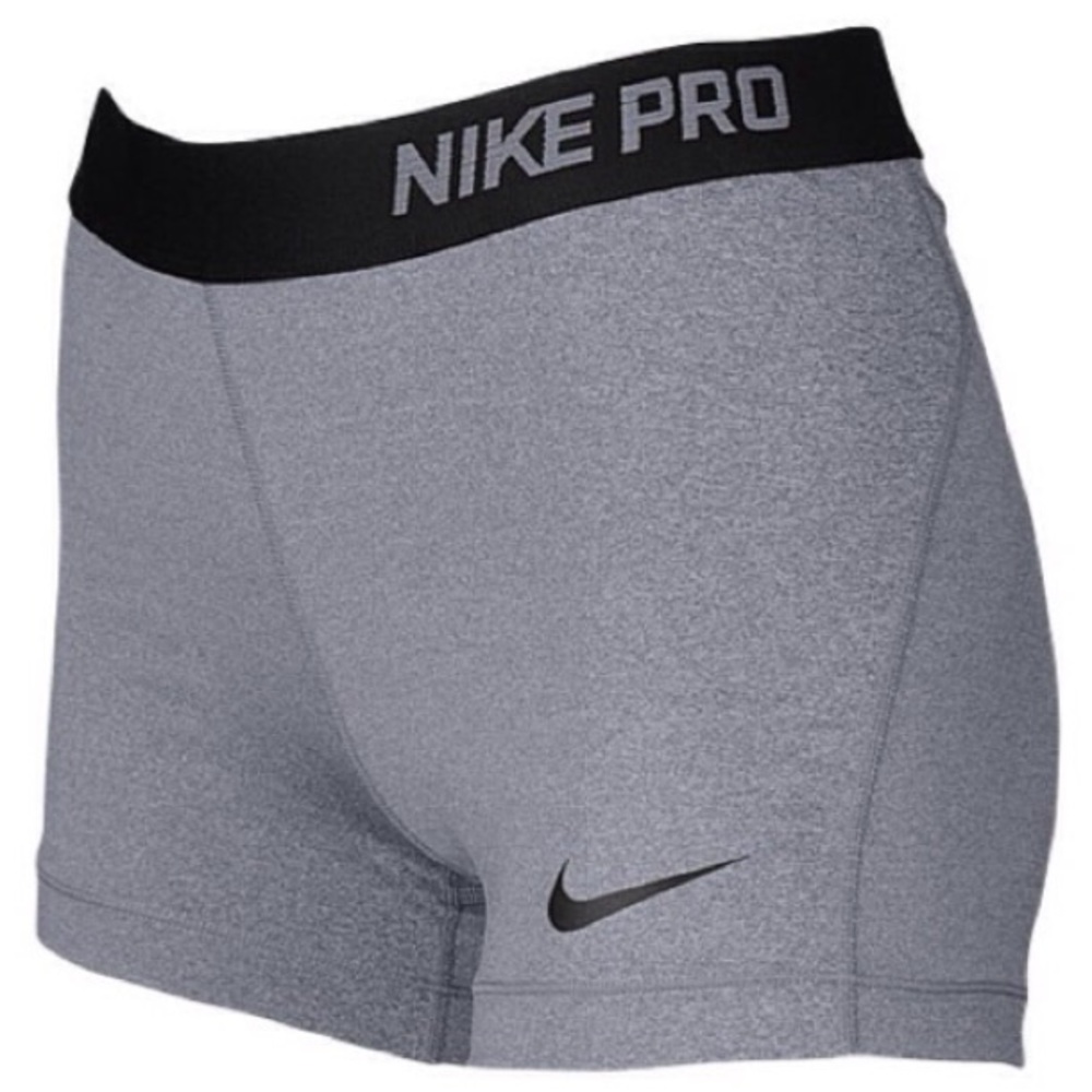 Grey Nike Pro Womens shorts
