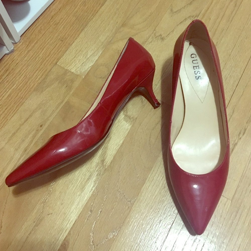Shiny red shoes