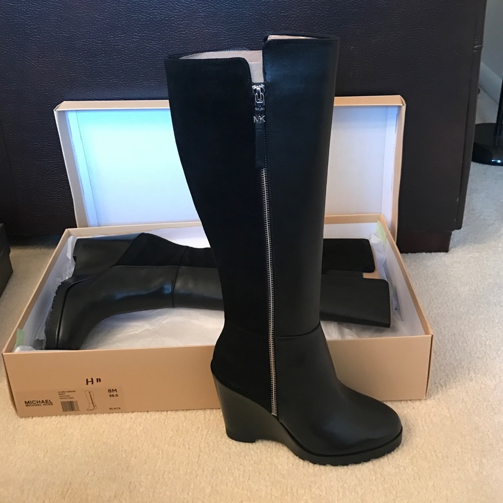 Michael Kors Wedge Tall Boots.