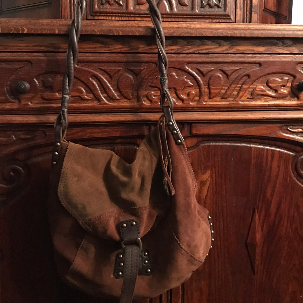 Suede Lucky Brand crossbody bag