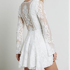 FP white lace dress