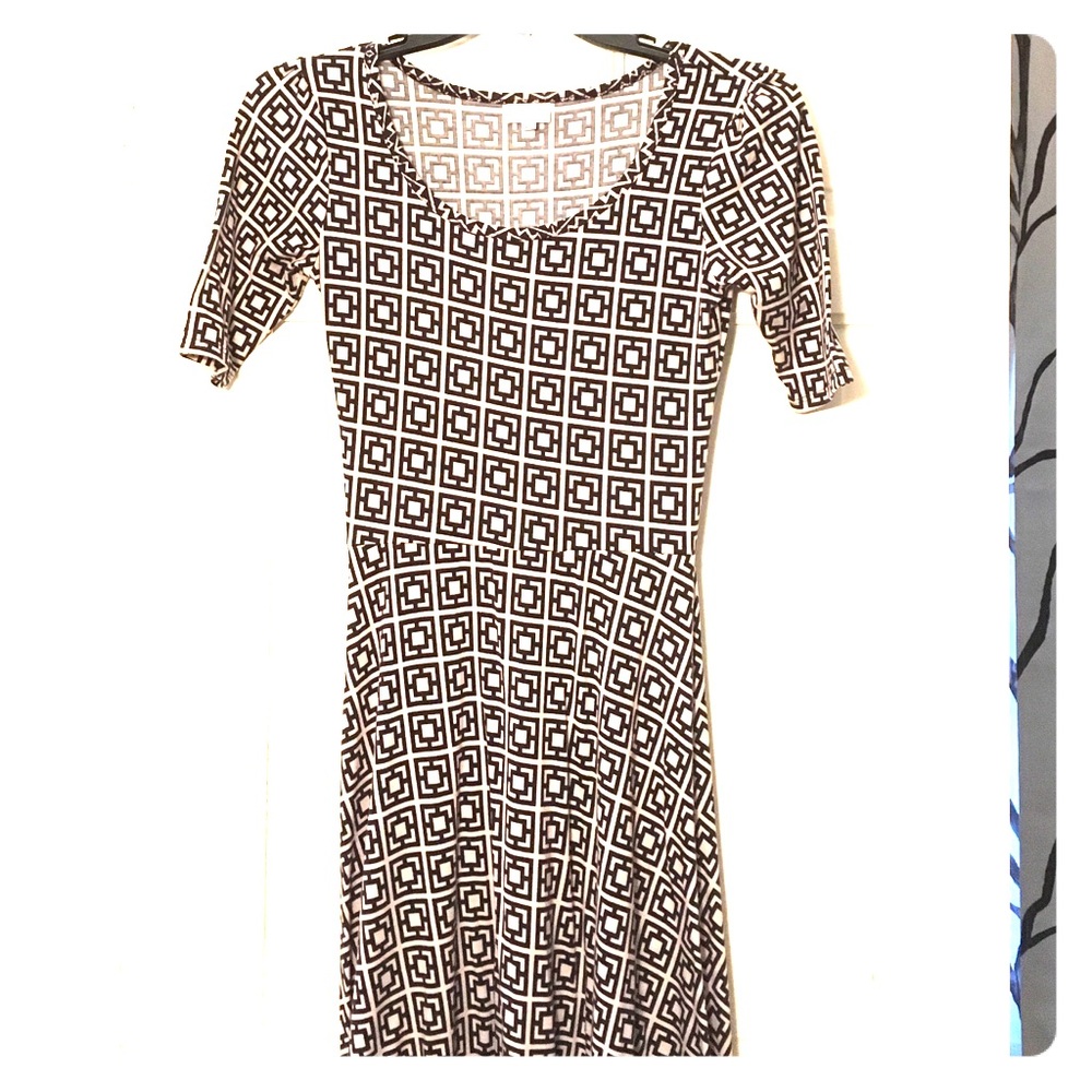 LuLaRoe XS Ana dress black/grey maxi EUC