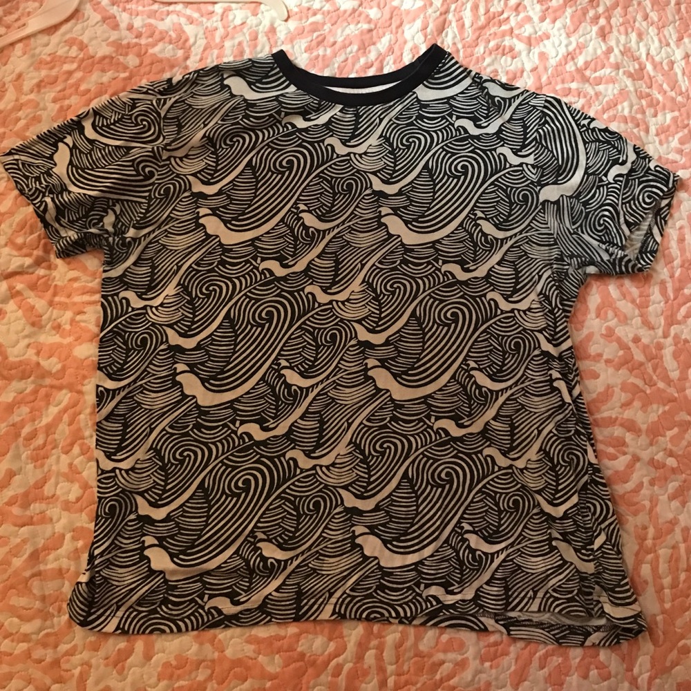 21 Men wave print tee