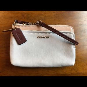 Coach double zip wristlet *AUTHENTIC