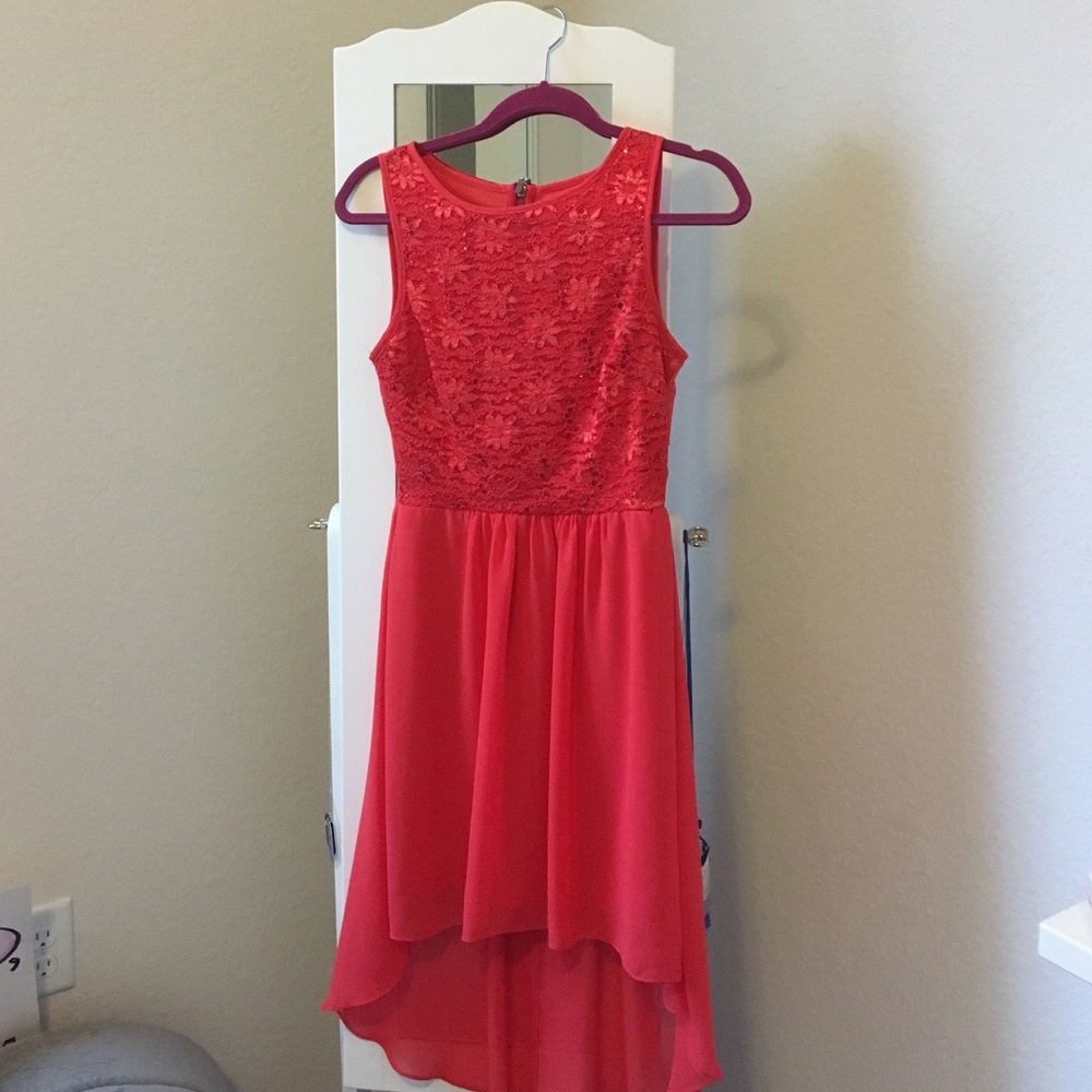 Coral dress