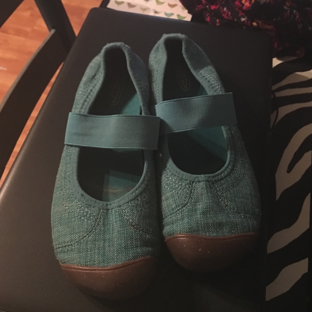 Keen ballet flats teal