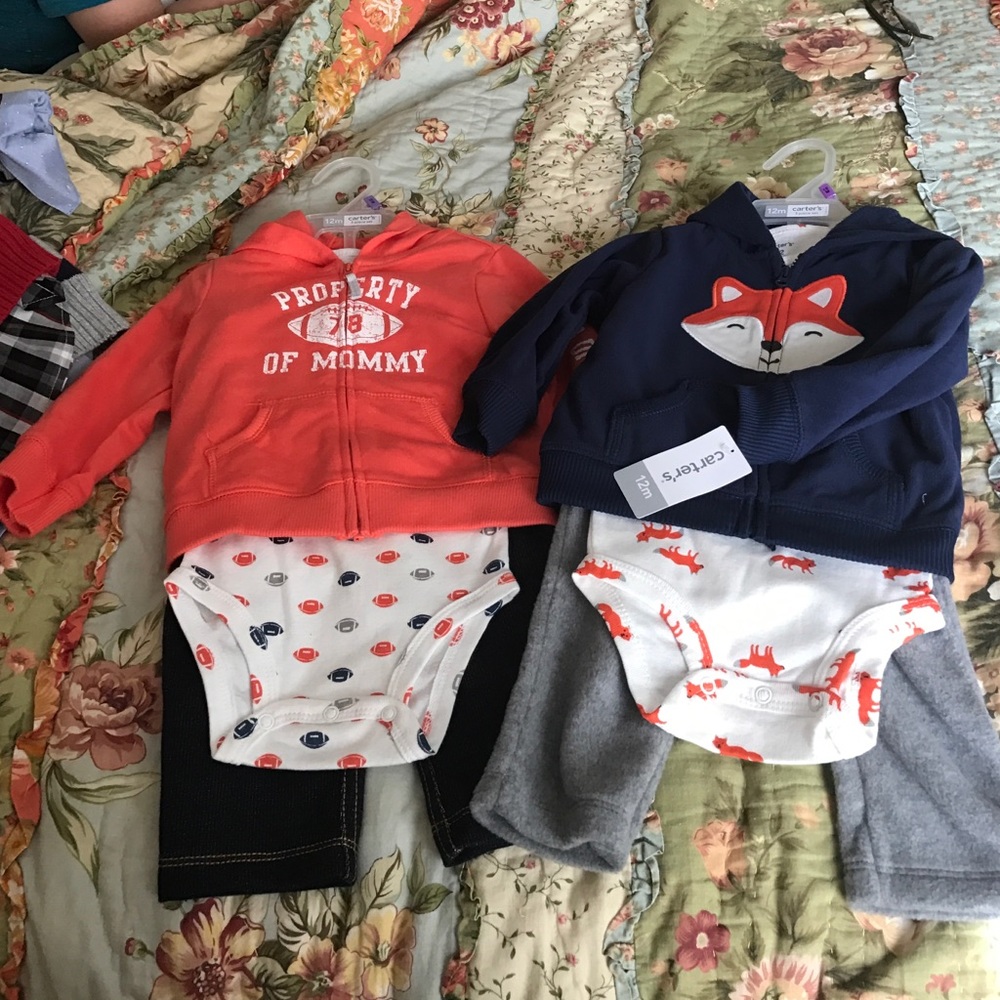 Carter's 3 piece sets / size 12 months / NWT