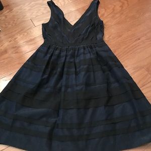 Jcrew collection dress - navy and black