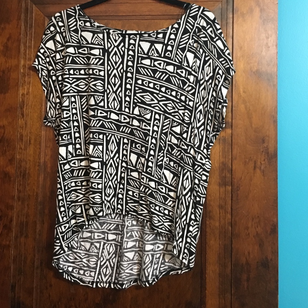 Black and white shirt