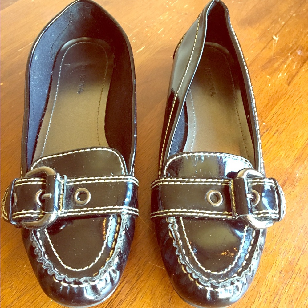 Patent leather loafers