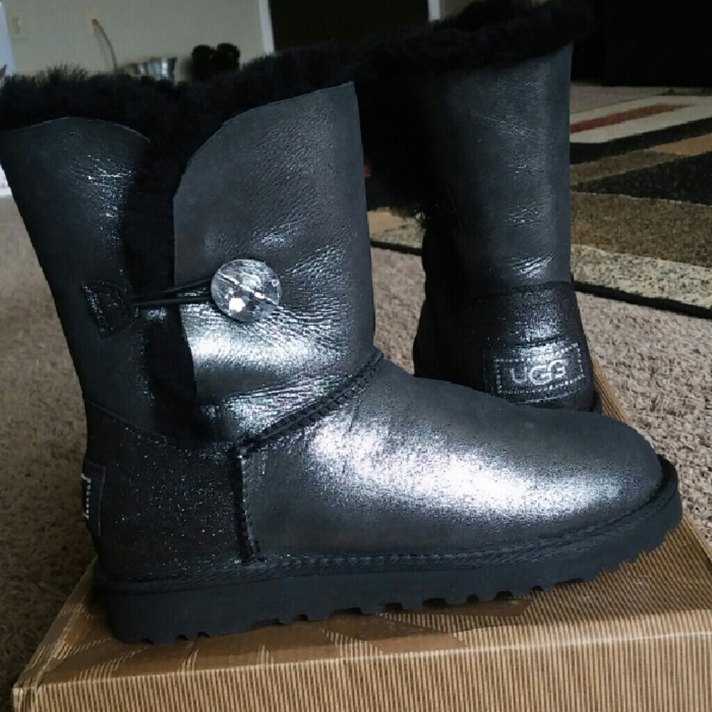 Women's UGG Black Metallic Bling