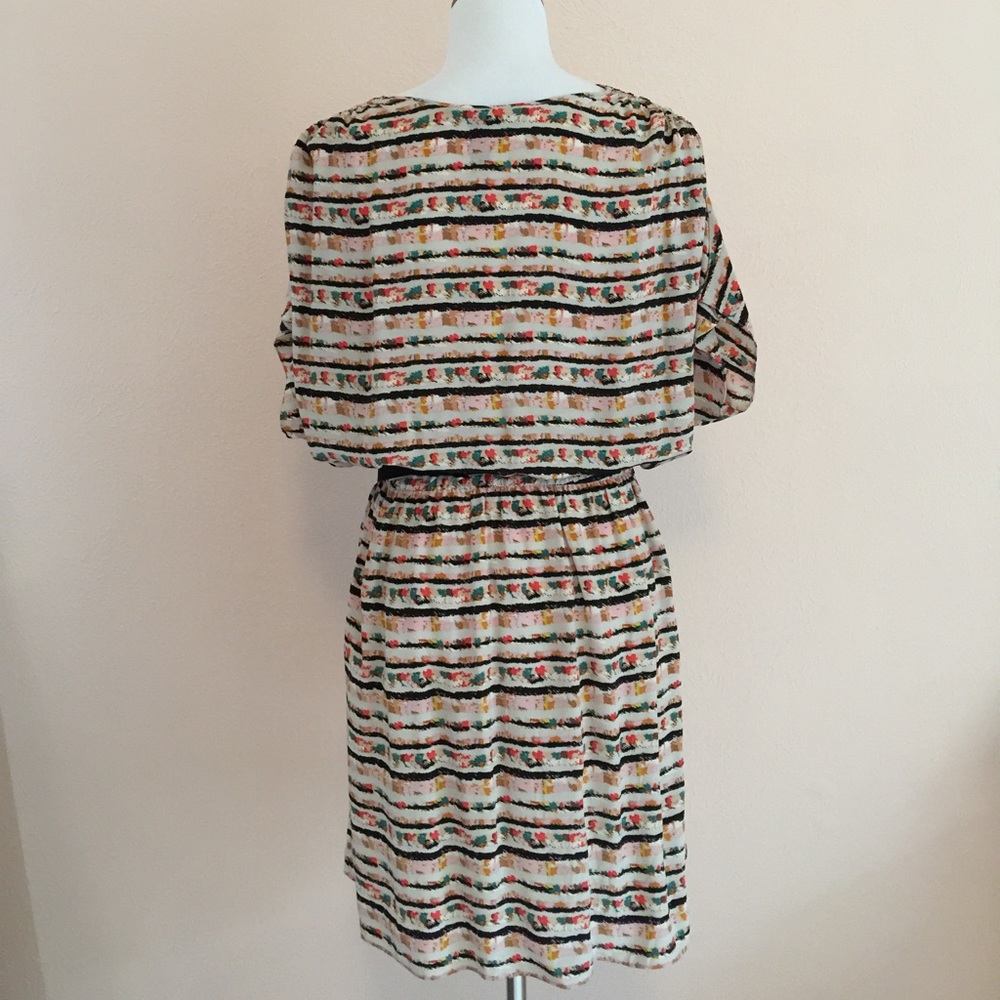 BCBGMaxAzria short sleeve dress, M, multi color - Picture 2 of 4