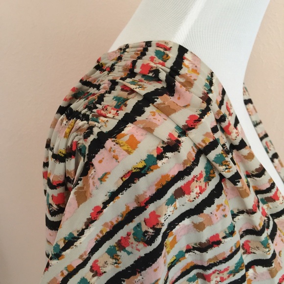 BCBGMaxAzria short sleeve dress, M, multi color - Picture 3 of 4