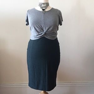 Hunter Green Pencil Skirt