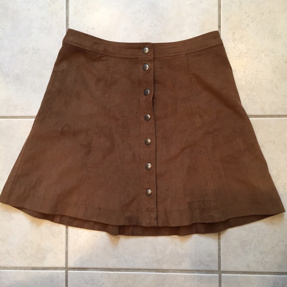 Abercrombie & Fitch suede skirt