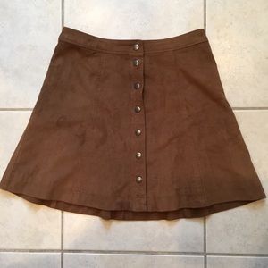 Abercrombie & Fitch suede skirt