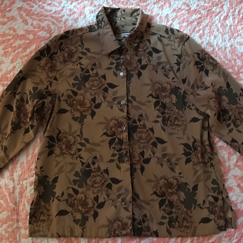 Carribean Joe button down top