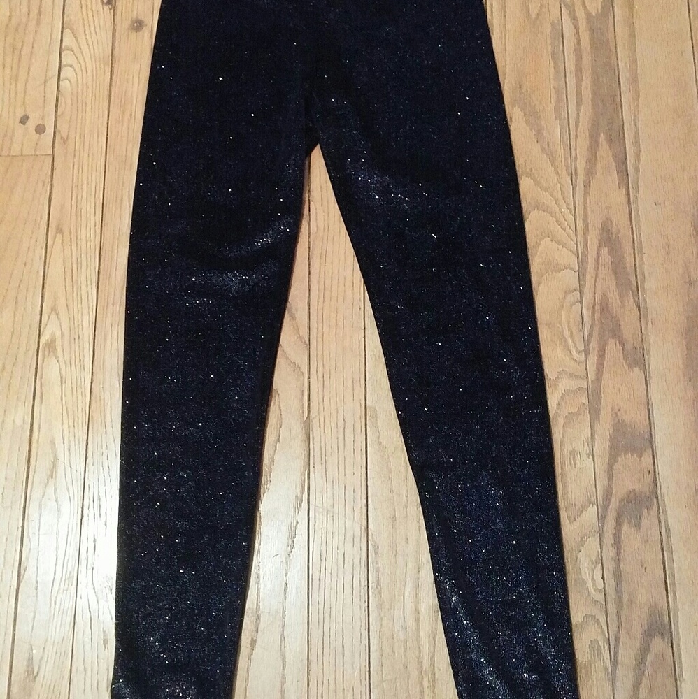 NWOT SPARKLE GLITTERY VS PINK Leggings SMALL