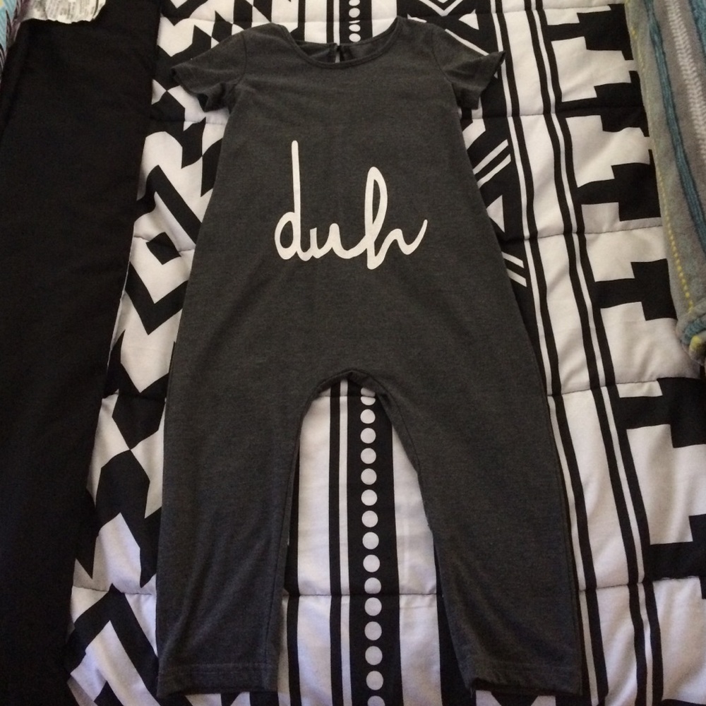 "Duh" romper