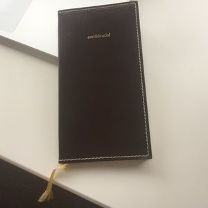 Kate Spade Brown Leather "Confidential" Book