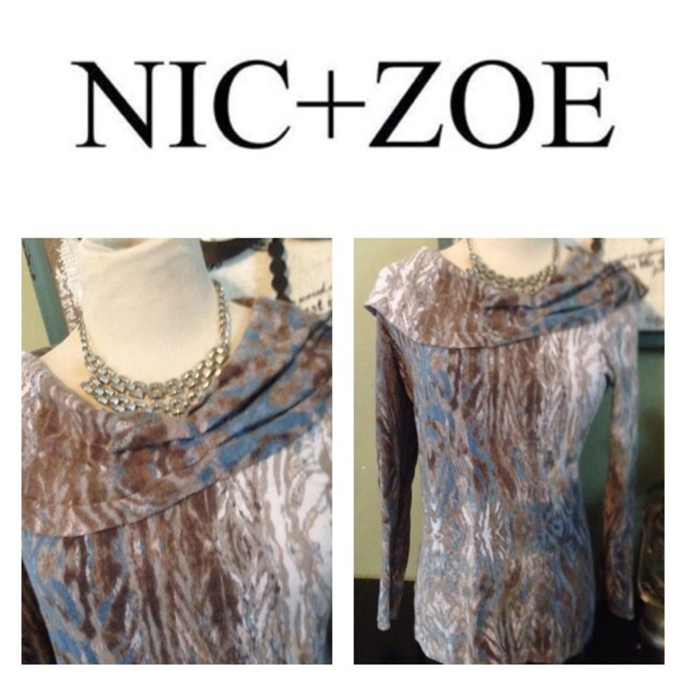 NIC + ZOE multicolor top MEDIUM