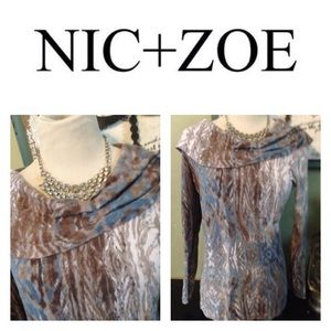NIC + ZOE multicolor top MEDIUM