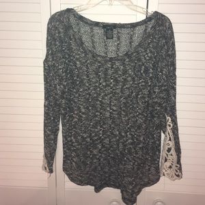 Black & Lace Blouse