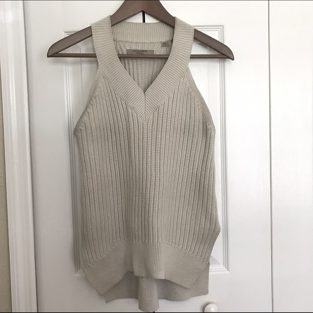 Allsaints knit tank with split side detail!