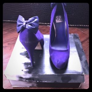 Dolce Vita Suede Purple Heels