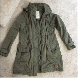 Military style trench coat