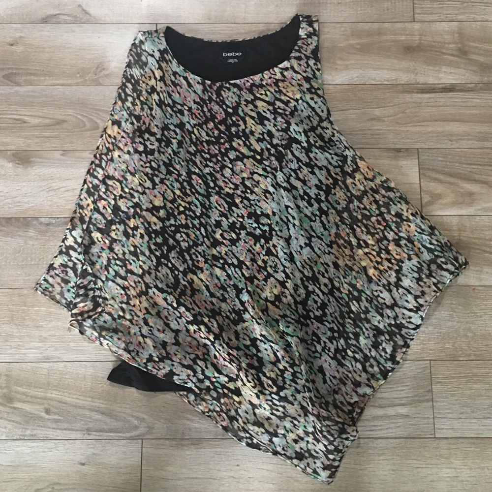 Bebe asymmetrical top