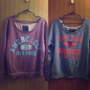 Bundle of 2 American Eagle Crew Necks