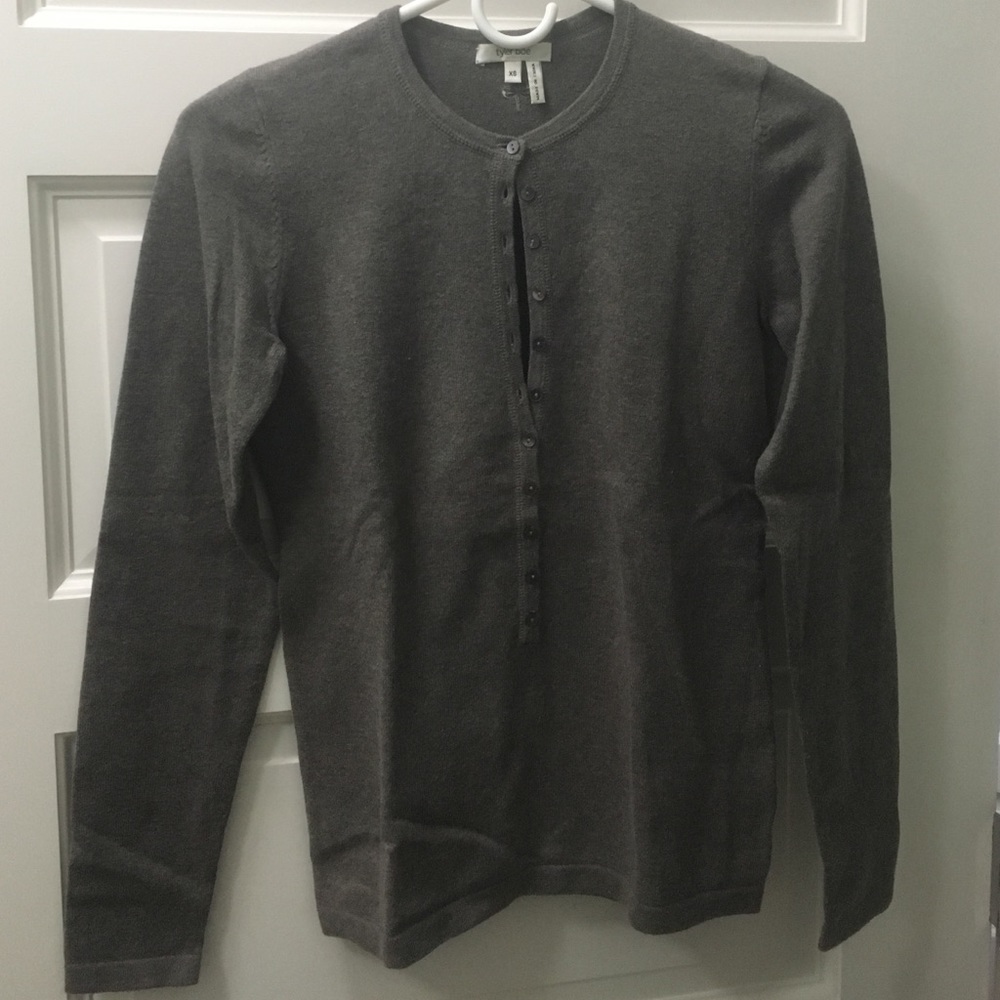 Brown sweater 71% cotton and 12% Cashmere 17%nylon