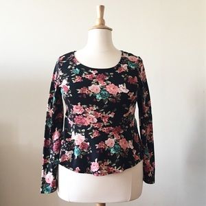 Peplum Floral Top