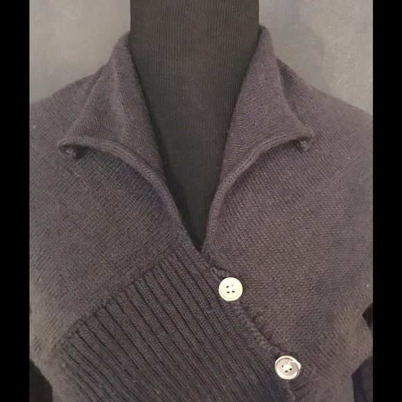 Ichabod Grey Wool Cropped Sweater Size M - Picture 2 of 3