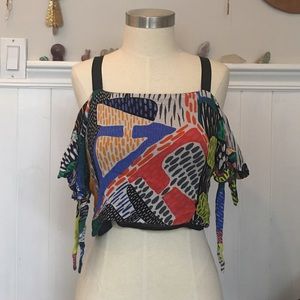 Multi Printed Colorful Crop Top